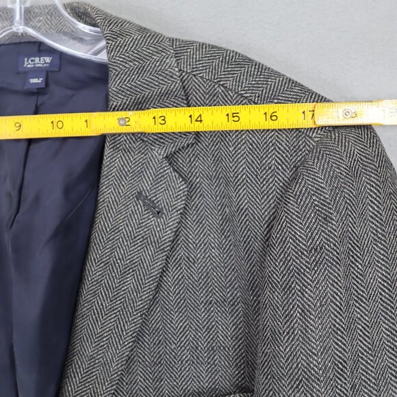 J Crew Ludlow 100% Linen Herringbone Blazer Sport Coat Jacket Mens 42L Long - Picture 12 of 12